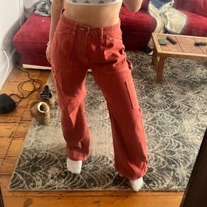 Lioness miami red cargo pants